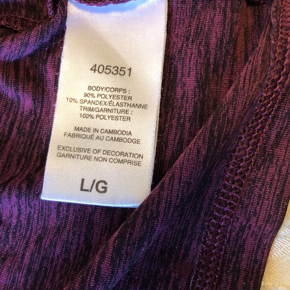 CHAMPION MENS LARGE TSHIRT - purple/black Running Yoga Casual Festival #104 - Picture 5 of 10